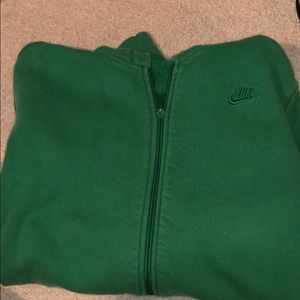Green Nike Zip up